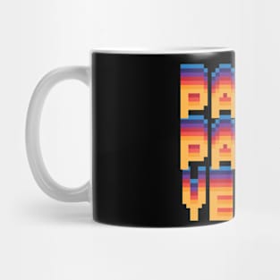 Party party yeah! Hot colors and pixels! Mug